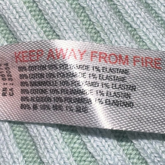 NWOT Free People Intimately Racerback Ribbed Sweater Tank Top Light Sky Blue L - Picture 4 of 6